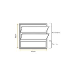 Vitro Basculante 60x80 Alumínio Branco - 4