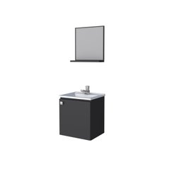 Gabinete Para Banheiro Em Aço Cacau - 3 Gabinete Para Banheiro Em Aço Cacau - 3