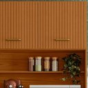 Ver imagem 5 de Kit Armário Cozinha New Izis 4 Portas Freijó Ripado Off White Poliman