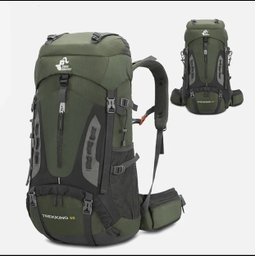 Mochila Trilha Camping Caminhada Viagem Confort 60L:Verde - 7