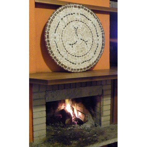 Mandala de Parede Floral Rosone Venezia Mosaico 70cm