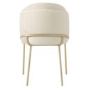 Ver imagem 4 de Cadeira Aurora Bouclé Off White Metal Champanhe