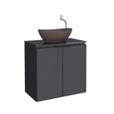 Ver imagem 4 de Gabinete Para Banheiro Em Aço Com Tampo De Vidro Umbu Sem Cuba