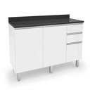 Ver imagem 1 de Balcão de Cozinha e Lavanderia 1,20m Top Class Branco