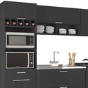 Ver imagem 7 de Armário de Cozinha CP06 com Pia 100cm Pérola Z34 Preto - Mpozenato