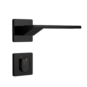 Conjunto Fechadura Mz440 Externa de 55mm R202 Preto Fosco - Papaiz