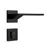 Conjunto Fechadura Mz440 Externa de 55mm R202 Preto Fosco - Papaiz - 1