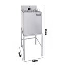 Ver imagem 2 de Fritadeira Elétrica Industrial com Filtro de Água e Cavalete 220v Feqc Fire