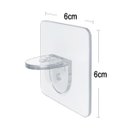 Ver imagem 2 de Suporte Prateleira Mão Francesa Adesivo Transparente Kit c/ 4