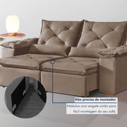 Sofá Retrátil e Reclinável 3 Lugares Grécia K52 - 8