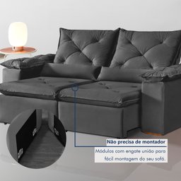 Sofá Retrátil e Reclinável 3 Lugares Grécia K52 - 8