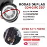 Mala Viagem Militar Santino H220 Rígida Abs Rodinhas 360 Tsa Grande HSV220 Vermelho - 5
