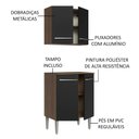 Ver imagem 4 de Kit Madesa Emilly 4 Portas com Armário Aéreo e Balcão