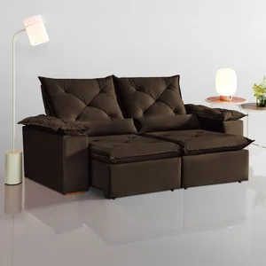 Sofá Retrátil e Reclinável 3 Lugares Grécia K52