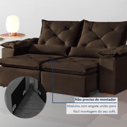 Sofá Retrátil e Reclinável 3 Lugares Grécia K52 - 8