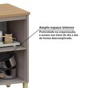 Ver imagem 5 de Balcão de Cozinha 60cm 2 Portas com Tampo Lumina Luciane Móv Cinammon/cinammon