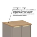 Ver imagem 7 de Balcão de Cozinha 60cm 2 Portas com Tampo Lumina Luciane Móv Cinammon/cinammon