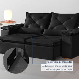 Sofá Retrátil e Reclinável 3 Lugares Grécia K52 - 8