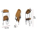 Ver imagem 5 de Carrinho de chá P rústico café/bares ferro madeira artesanato mineiro