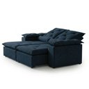 Ver mais imagens de Sofá Retrátil e Reclinável 3 Lugares Suede Grécia 196cm Azul