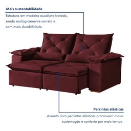 Sofá Retrátil e Reclinável 3 Lugares Grécia K52 - 4