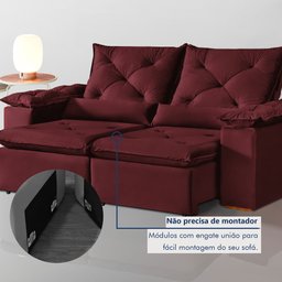 Sofá Retrátil e Reclinável 3 Lugares Grécia K52 - 8