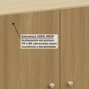Ver imagem 5 de Armário Aéreo para Geladeira 80cm 2 Portas Elegance Luciane Móveis