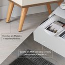 Ver imagem 2 de Mesa de Cabeceira Pés Madeira Maciça Grécia - Branco