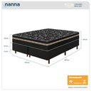 Ver imagem 3 de Cama Box Preta + Colchão King Size Ortho Suport Ortopédico Espuma D33 Pillow Paparazzi