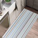 Ver imagem 3 de Passadeira Tapete Emborrachada em Pvc Cozinha 1 M X 45 Cm - Antiderrapante Azul