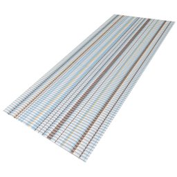 Passadeira Tapete Emborrachada em Pvc Cozinha 1 M X 45 Cm - Antiderrapante Azul - 1