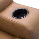 Ver mais imagens de Poltrona do Papai Retrátil Reclinável com Porta-copos Celina F04 Couríssimo Marrom - Lyam Decor