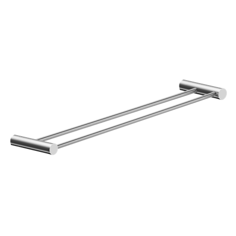 Toalheiro Duplo para Banheiro Escovado Orion Grego Metal 50cm