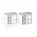 Ver mais imagens de Gabinete Para Banheiro Em Aço 3 Gavetas Ameixa