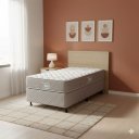Ver imagem 1 de Cama Box Solteiro Castor Sleep Max D33 88x188x45 + Box Castor