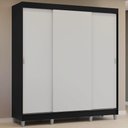 Ver imagem 1 de Guarda-Roupa Casal com Pés 3 Portas de Correr Reno Madesa