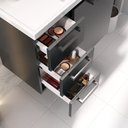 Ver imagem 7 de Gabinete Para Banheiro Em Aço 3 Gavetas Ameixa