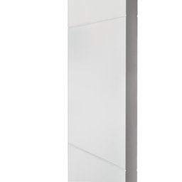 Folha de Porta Madeira Laqueada 210x70cm Frisada Casablanca Branco - 3 Folha de Porta Madeira Laqueada 210x70cm Frisada Casablanca Branco - 3