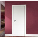 Ver imagem 2 de Folha de Porta Madeira Laqueada 210x70cm Frisada Casablanca Branco