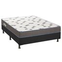 Ver imagem 1 de Cama Box Casal: Colchão Espuma D33 Ortobom Light Saúde + Base CRC Suede Cinza(138x188)