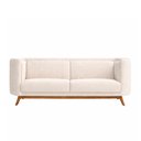 Ver imagem 4 de Sofá Oslo 2 Lugares 180cm Base Madeira Bouclé Off White - Sallar Home
