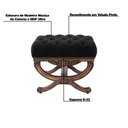 Ver imagem 3 de Puff Decorativo Sala de Estar Arsenal Veludo Preto - Gran Belo