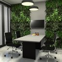Ver imagem 1 de Conjunto Sala de Reunião Mesa 1,80m Cs Pre Painel para Tv F5 Cor:cinza Sagrado com Preto