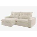 Ver imagem 6 de Sofá Hall Linho Dois Módulos de 120m B25cm Meu Sofá Online A302 Linho Branco