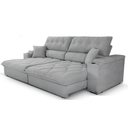 Ver imagem 1 de Sofá Retrátil Reclinável 3,10m (bi- Partido) - Tec.platinum (grafite)