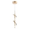 Pendente Espiral Dourado 37cm Led 10w 4000k Bivolt Paris Luz - 1