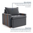Ver imagem 5 de Kit 2 Poltronas do Papai Retrátil Base Madeira Maciça Paris