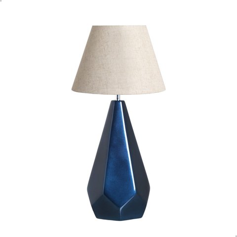 Abajur de Sala Grande para Decoração Gauss Azul Marbella
