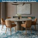 Ver imagem 5 de Kit 2 Cadeiras Lafayette Fratini PU Caramelo Encosto Madeira Natural Base Aço Carbono Amadeirado