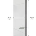 Ver imagem 4 de Folha de Porta Madeira Laqueada 210x90cm Frisada Casablanca